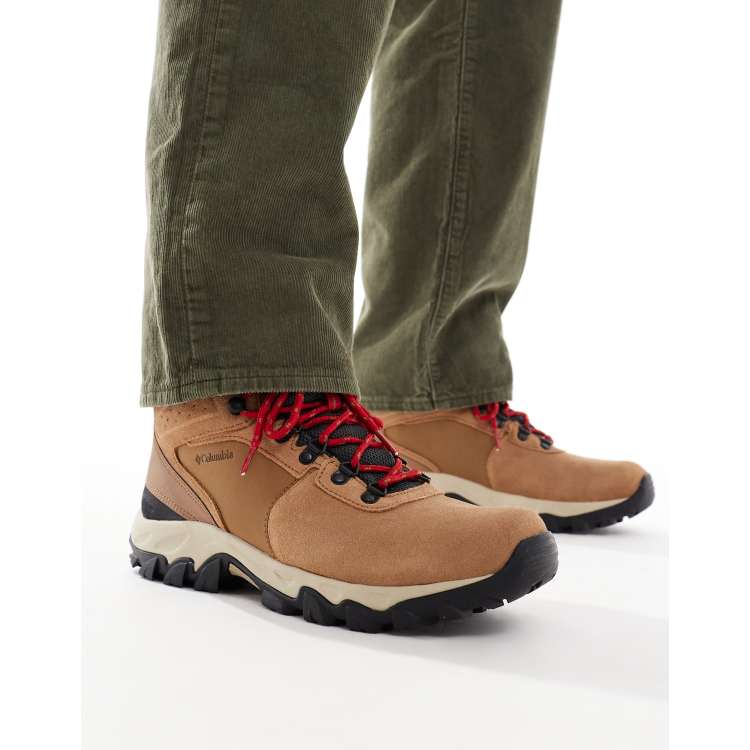 Columbia Newton Ridge Plus II waterdichte wandelschoen voor heren, Cordovan Spice, 6 UK Wide