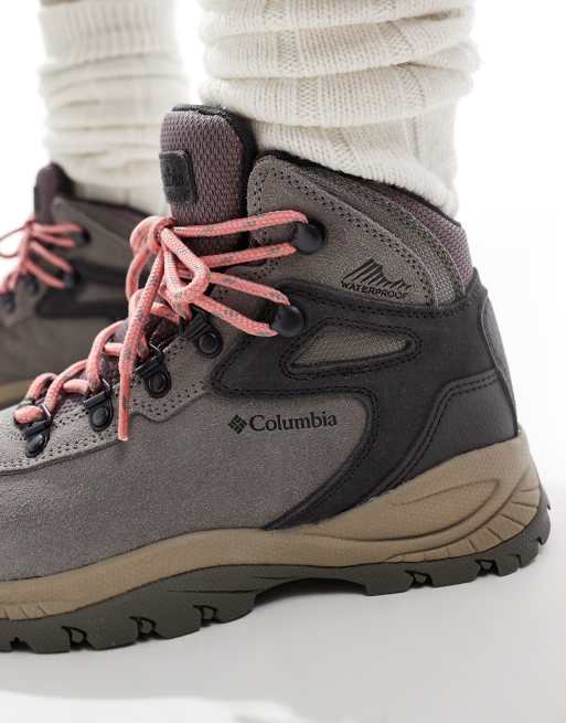 Columbia NEWTON RIDGEu2122 PLUS WATERPROOF AMPED - Scarpa Da Hiking - Stratus/canyon Rose/grigio