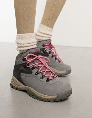 Columbia Newton Ridge waterproof hiking boots in grey  - ASOS Price Checker