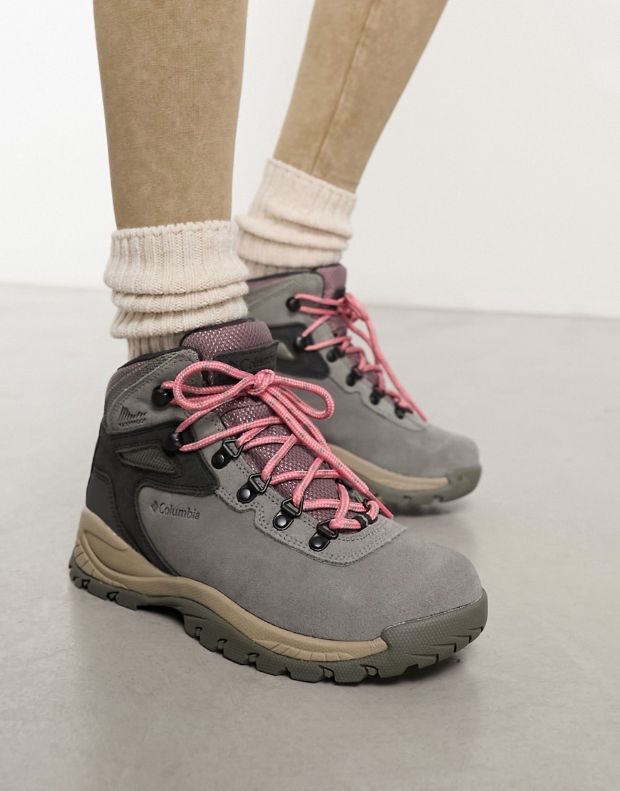 Columbia Newton Ridge waterproof hiking boots in grey-Brown