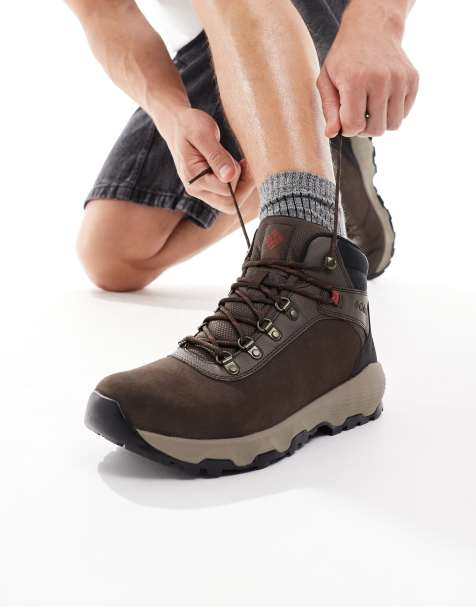 Columbia Newton wander boots in brown - view 1