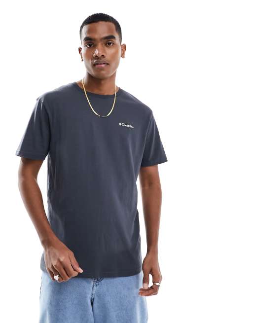 Columbia North Cascades back print t-shirt in black, 2 of 4