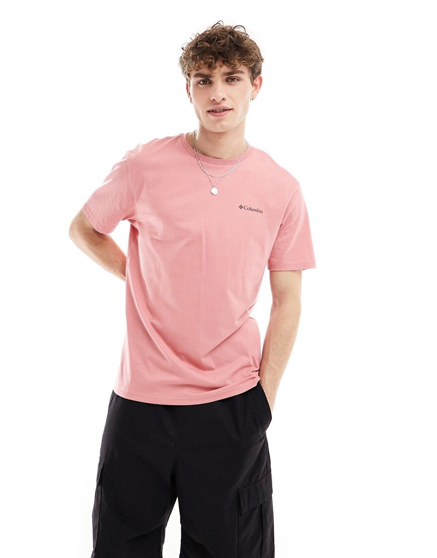 Columbia North Cascades back print t-shirt in pink