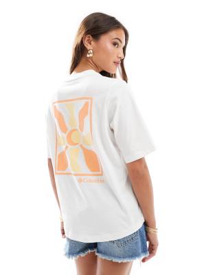 North Cascades back print t-shirt in white