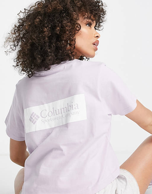  Columbia North Cascades backprint cropped t-shirt in lilac Exclusive at  