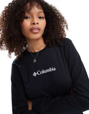 Columbia - North Cascades - Langärmliges T-Shirt in Schwarz