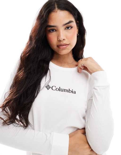Columbia North Cascades long sleeve t-shirt in white and gem, 2 of 4