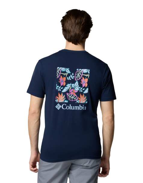 Columbia North cascades short sleeve tee in blue