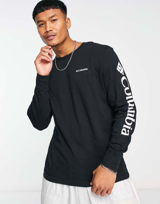 Black long cheap sleeve columbia shirt