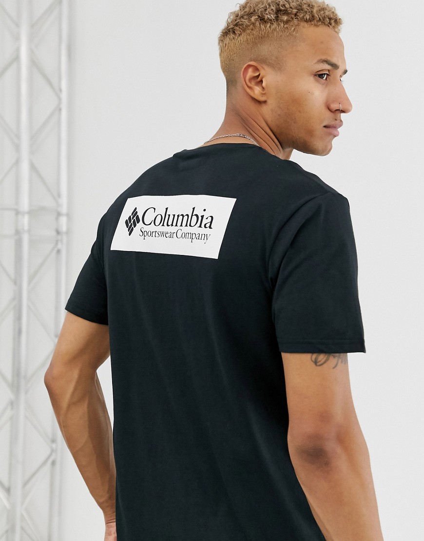 Columbia – North Cascades – Svart t-shirt med tryck på ryggen