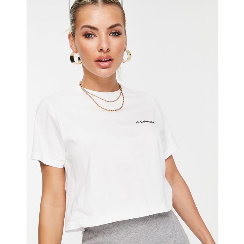 Donna Activewear Columbia - North Cascades - T-Shirt corta con stampa sul retro bianca