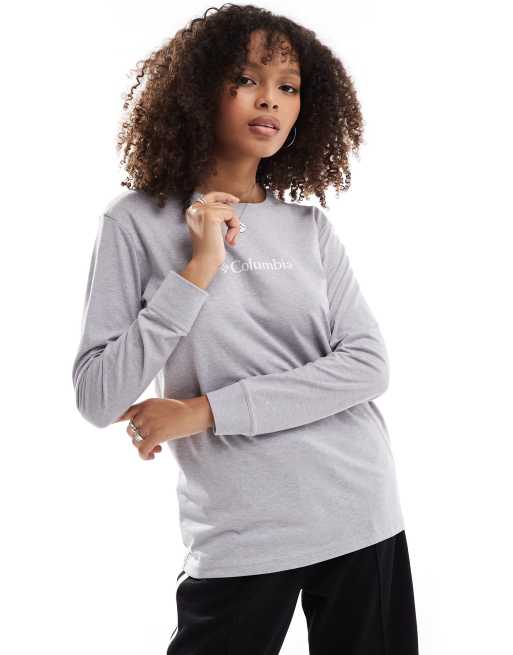 Columbia - North Cascades - T-shirt met lange mouwen in gemêleerd grijs
