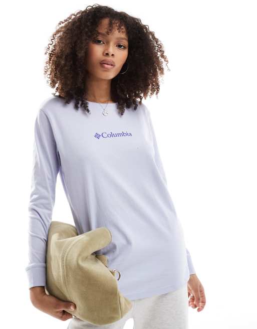 Columbia - North Cascades - T-shirt met lange mouwen in 'snowdrift' lila en paars