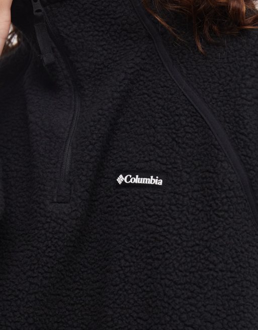 Columbia Olive Spring half snap fleece in black, 2 of 4