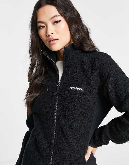Columbia - Panorma - Sort fleece med gennemgående lynlås