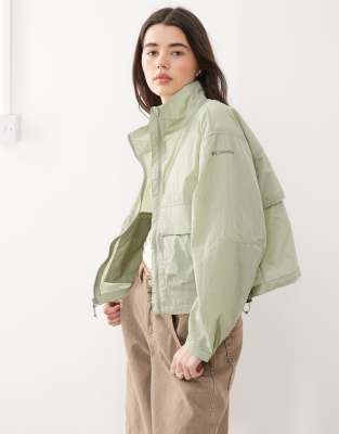 Columbia - Paracutie - Veste coupe-vent cargo raccourcie - Vert