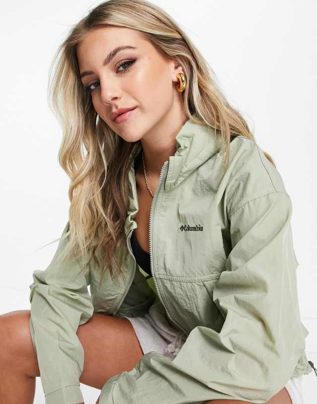 Columbia Paracutie windbreaker jacket in khaki