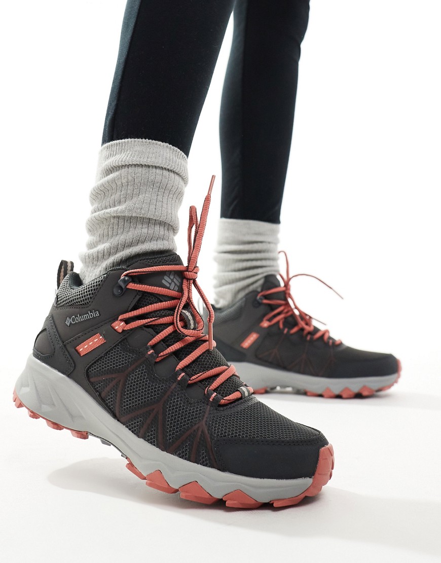 Columbia Peakfreak waterproof hiking boots in dark grey