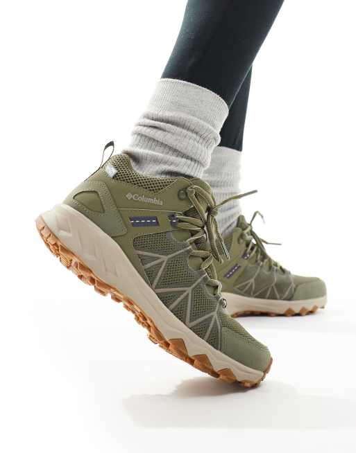 Columbia Peakfreak waterproof hiking boots in khaki, 4 of 4
