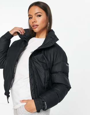 Columbia Pike Lake cropped puffer jacket in black | ASOS