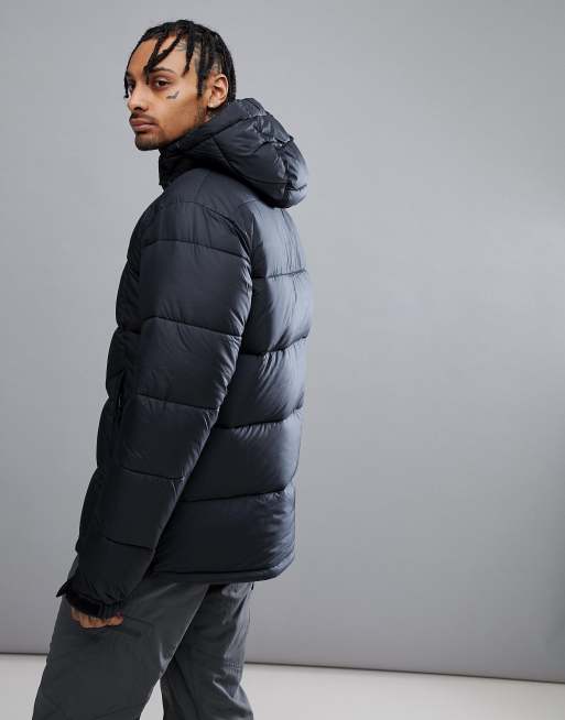 Columbia Pike Lake Hooded Puffer Jacket in Black | ASOS