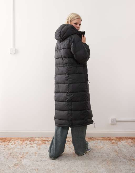 Columbia Pike Lake III long puffer coat in black, 2 of 4