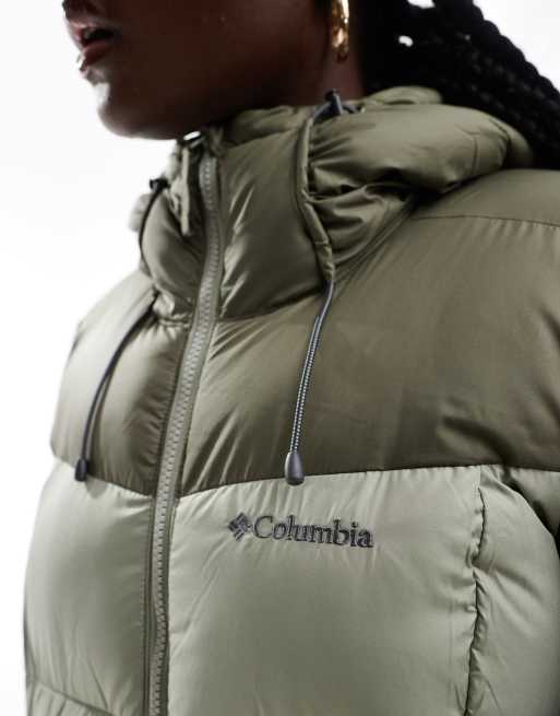 Columbia pike lake insulated jacket in stone green, safari | ASOS