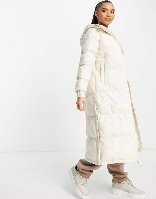 Long cream 2025 padded coat