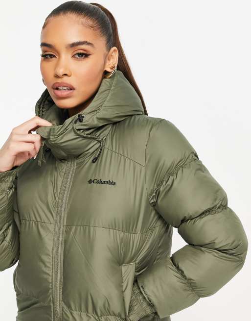 Columbia green store puffer jacket