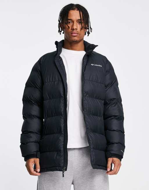 Columbia Puffect hooded jacket in black Exclusive at ASOS