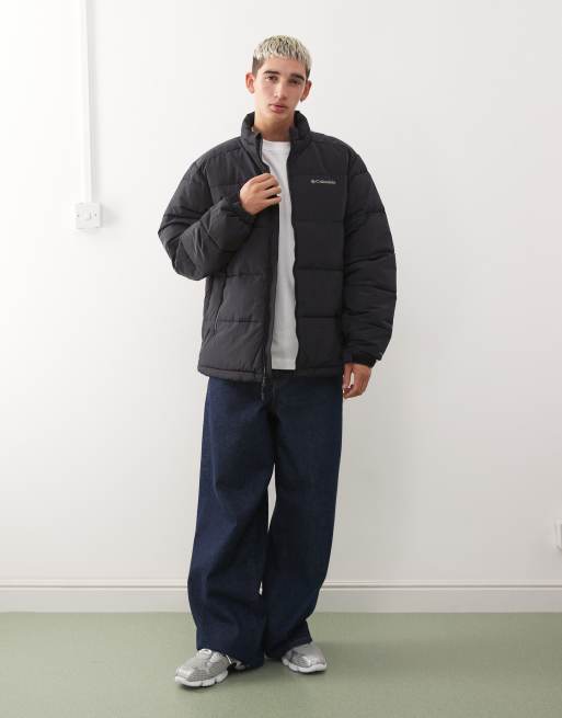 Columbia Pike Lake novelty puffer coat in black, 2 of 5