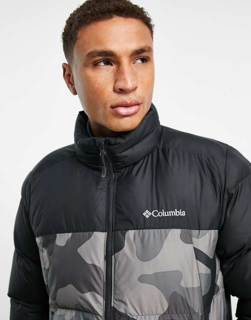 Columbia Pike Lake puffer jacket in black camo | ASOS