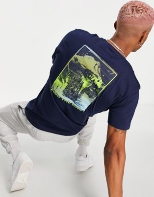 T-shirts et débardeurs Columbia - Pikewood - T-shirt avec imprimé graphique au dos - Bleu marine