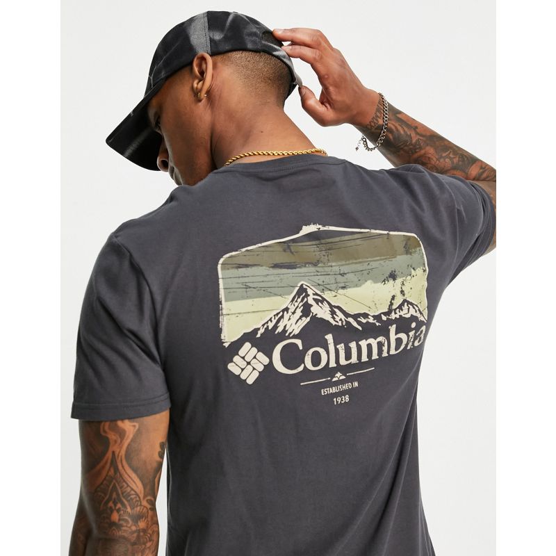 Novità T-shirt e Canotte Columbia - Pikewood - T-shirt verde con stampa sulla schiena