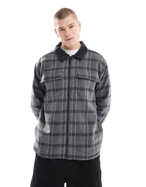 Columbia Pitchstone heavyweight shacket in black - view 1