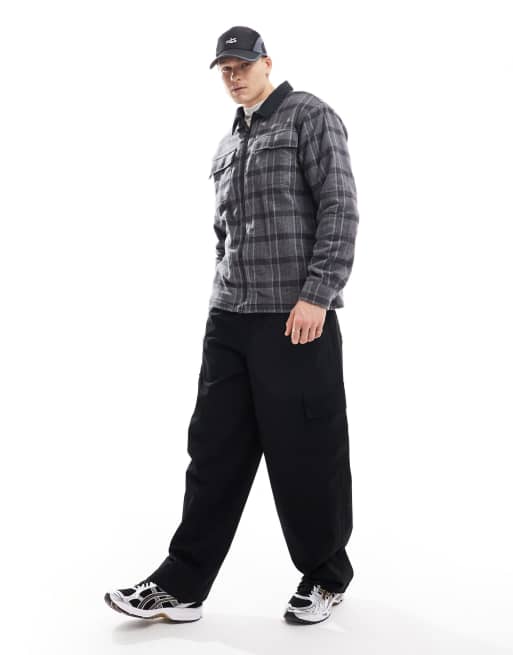 Columbia Pitchstone heavyweight shacket in black, 4 of 4