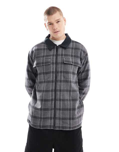 Columbia Pitchstone heavyweight shirt jacket in black - view 1