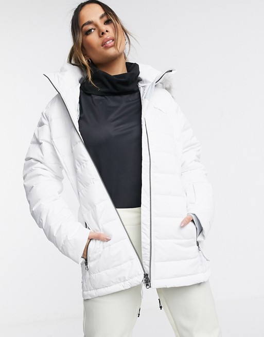 Columbia Ponderay ski jacket in white
