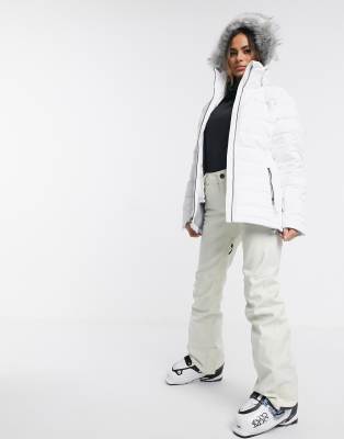 columbia white ski jacket