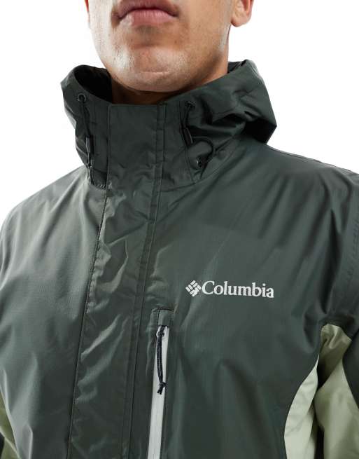 Columbia Pouring adventure iii jacket in green ASOS