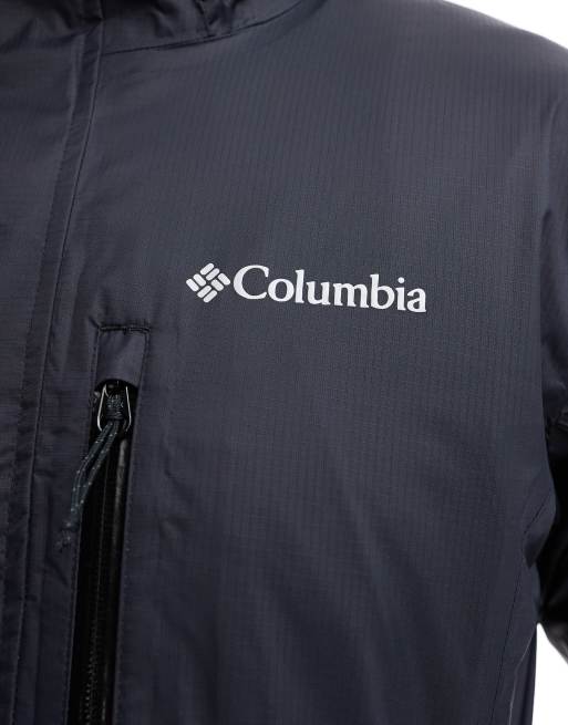 Columbia - Pouring Adventure - Sort regnjakke med hætte, 3 af 4