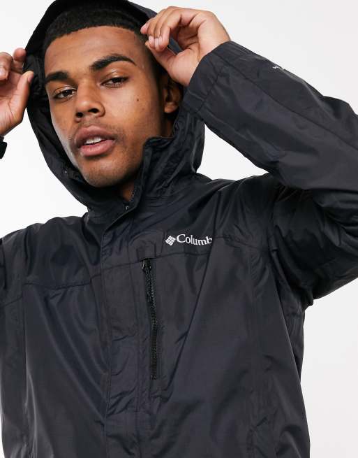 Mens black outlet columbia rain jacket