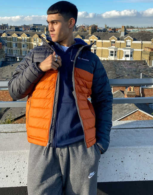 Orange hot sale columbia jacket