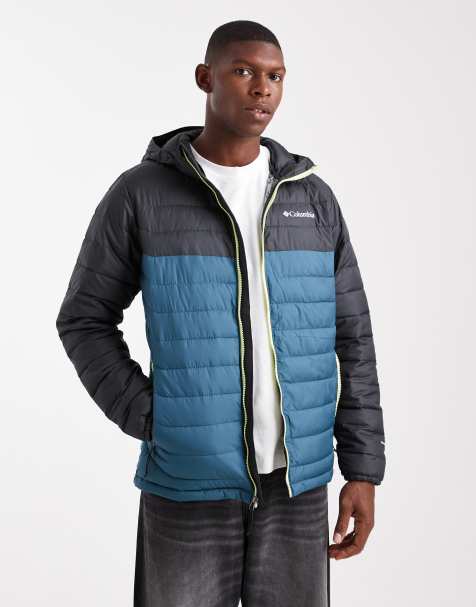 Columbia Powder lite ii hooded jacket in blue - view 1