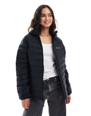 Columbia - Powder Lite II - Jacke in Schwarz mit Kapuze