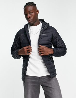 Columbia Powder Lite insulated hooded jacket in black - ASOS Price Checker