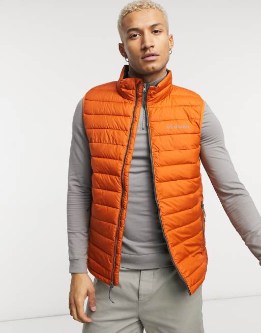 manteau sans manche orange