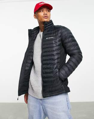 Columbia Powder Pass puffer jacket in black - ASOS Price Checker