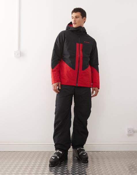 Columbia Powder Prime ski coat in red and black - view 1