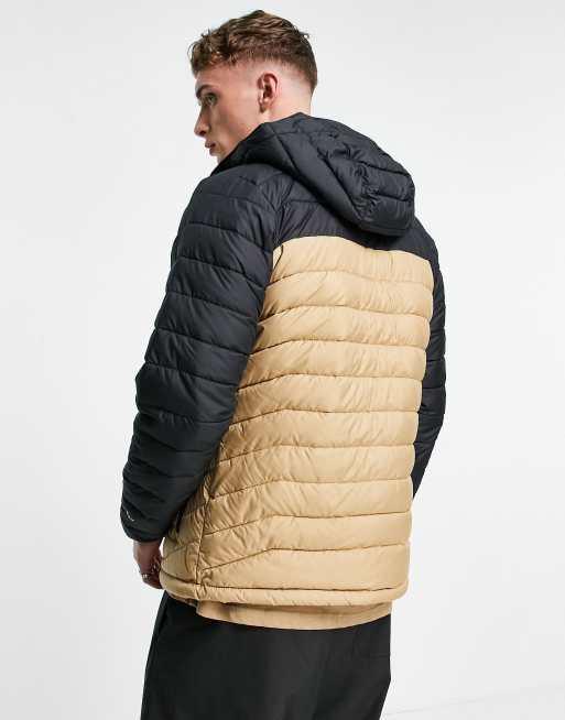 Columbia - Power Lite - Jack met capuchon in zwart/beige, exclusief bij ASOS , 3 van 4